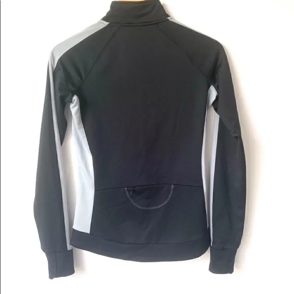 Alo Kata Black Grey Stripe High Performance Jacket